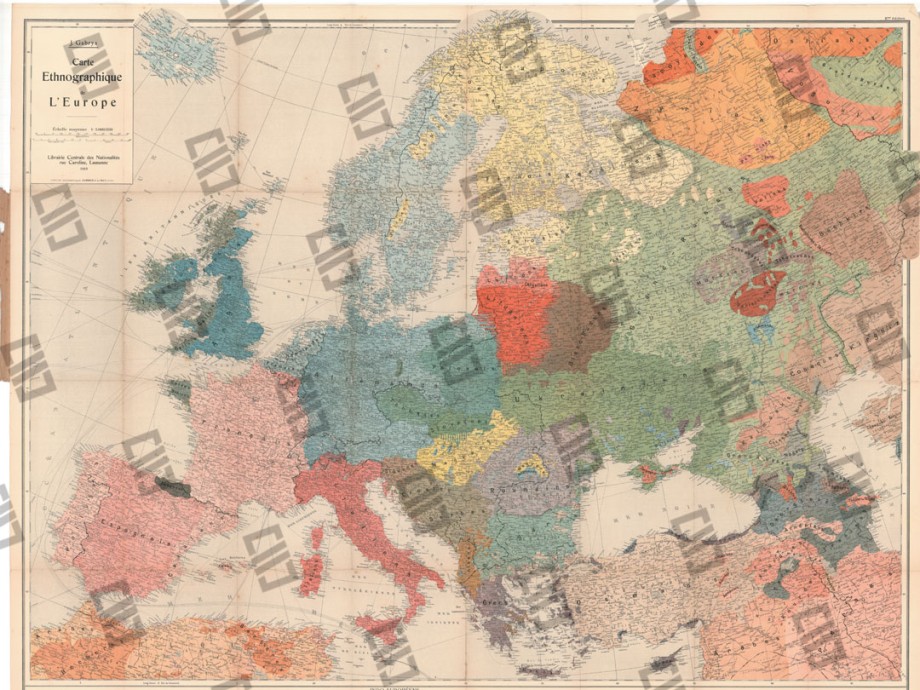 Europako karta etnografikoa, 1918 [nformazio gehiago]