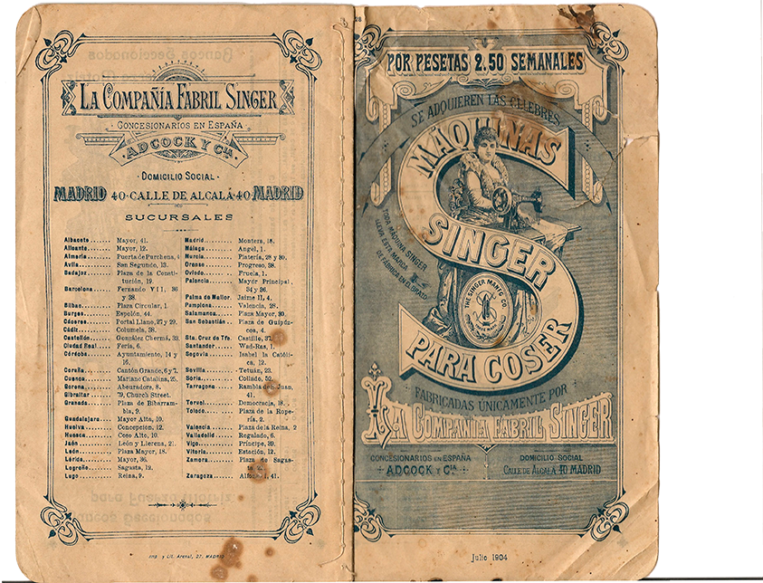 Euskal Abertzaletasunaren Museoa - Singer josteko makinaren katalogoa