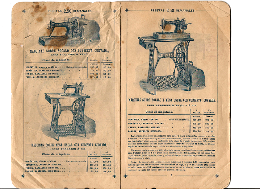 Euskal Abertzaletasunaren Museoa - Singer josteko makinaren katalogoa II