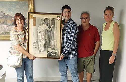 Euskal Abertzaletasunaren Museoa - Familia Campomanesek Manuel Campomanesen marrazkia dohaintzan ematen du