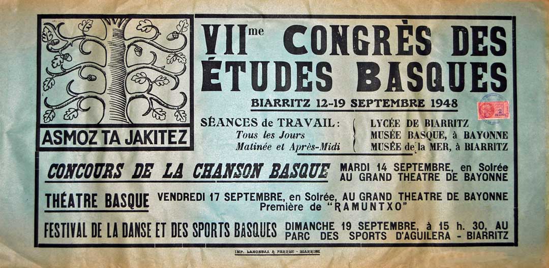 Euskal Abertzaletasunaren Museoa. Eusko Ikaskuntzaren VII. Kongresua