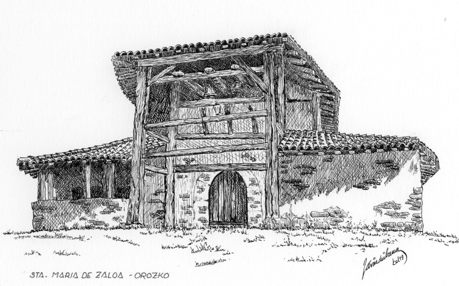 Euskal Abertzaletasunaren museoa - Ama Lurra - Bizkaiko ermitak - Santa Maria de Zaloa, Orozko