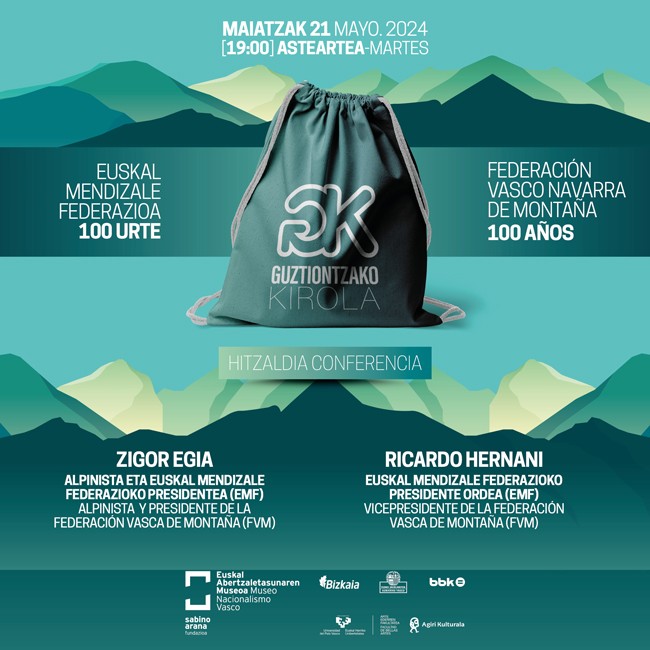 Euskal Abertzaletasunaren Museoa. Euskal Mendizale Federazioa. 100 urte\