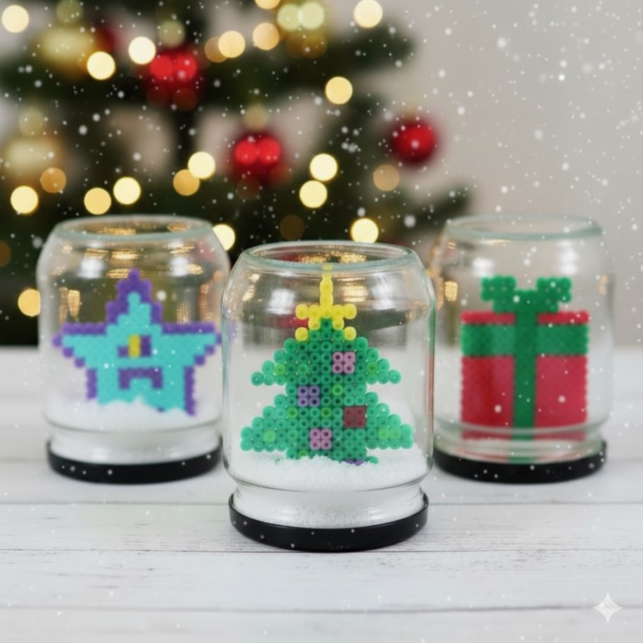 Mini-Mundu Magikoak: Birziklatutako Elur Bolak eta Hama Beads-ak